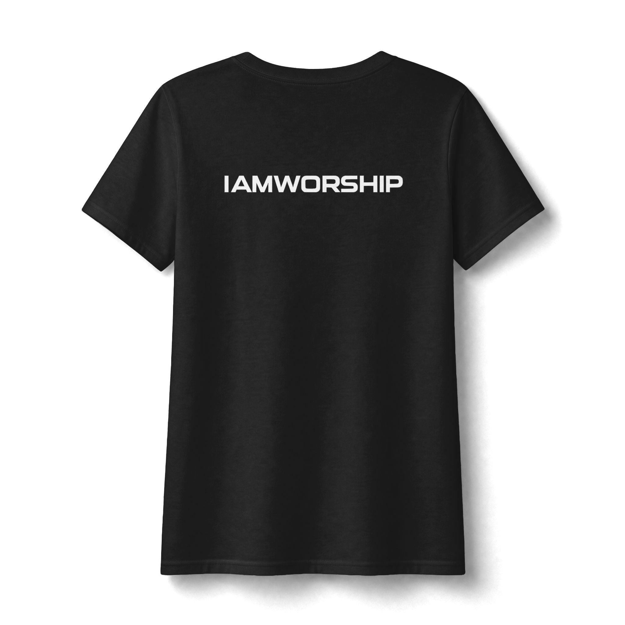 Women's V-Neck Tee — "I’m Let God Handle It"