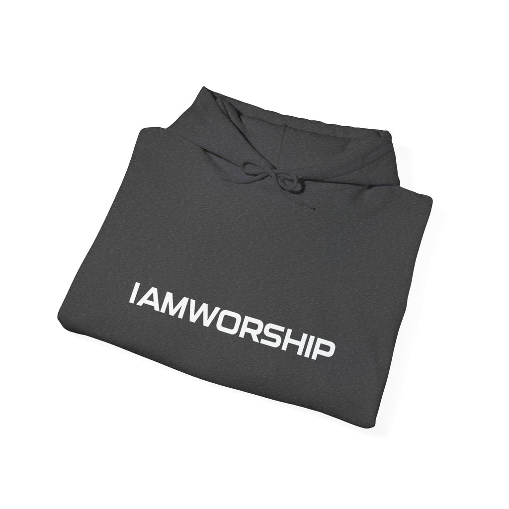 Worship Microphone Hoodie — I AM WORSHIP Black Pullover