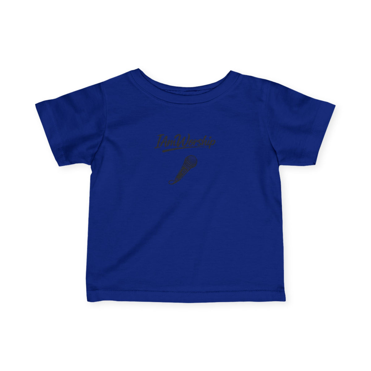 Infant Tee – "I Am Worship" Microphone Baby Shirt