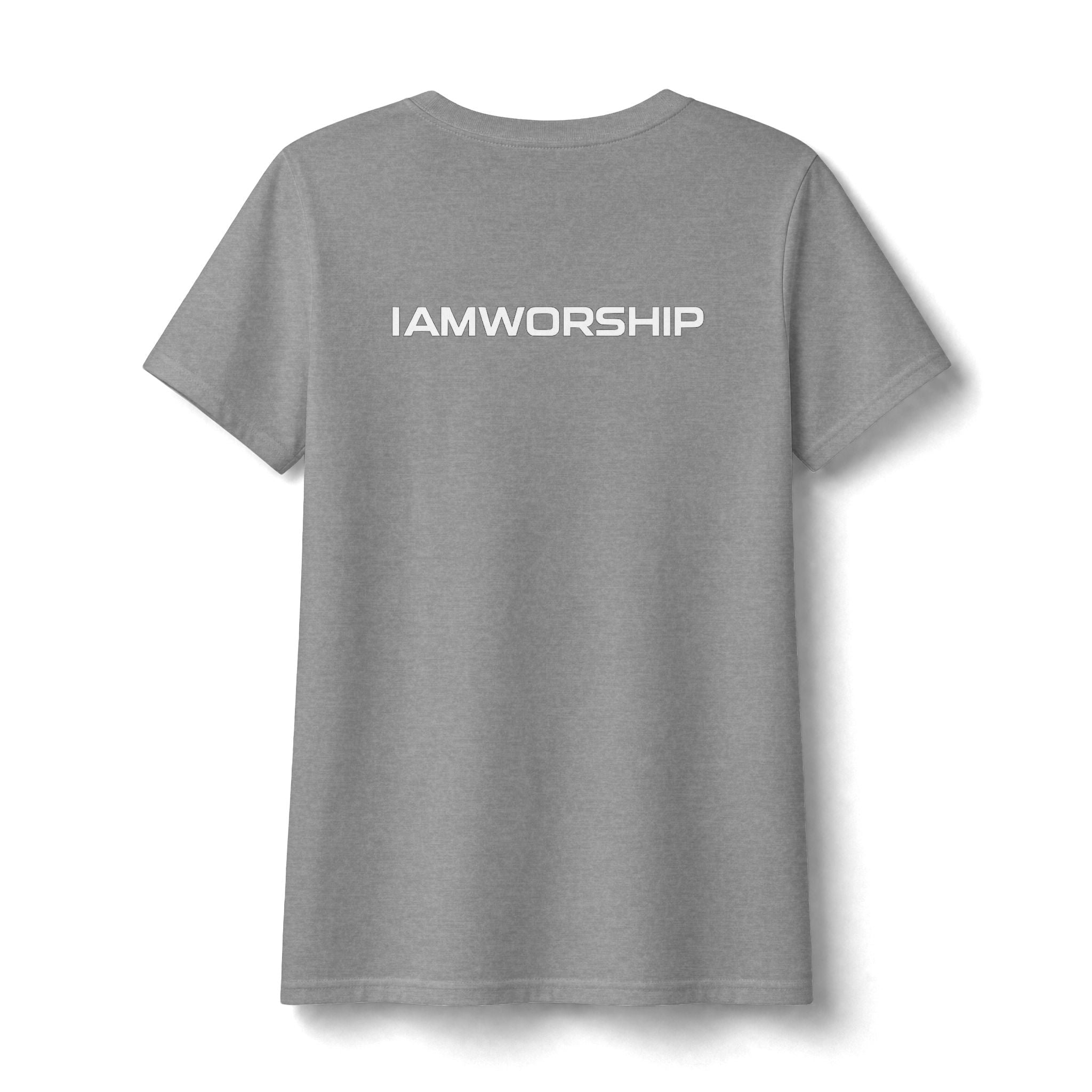 Women's V-Neck Tee — "I’m Let God Handle It"