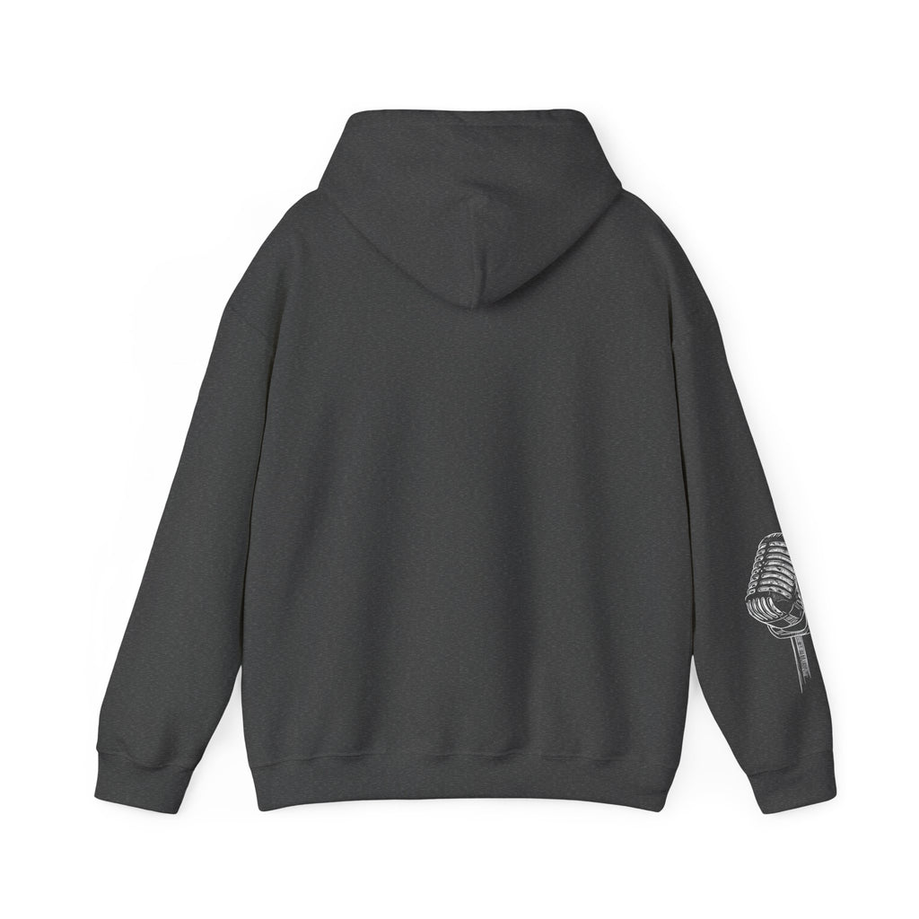 Worship Microphone Hoodie — I AM WORSHIP Black Pullover