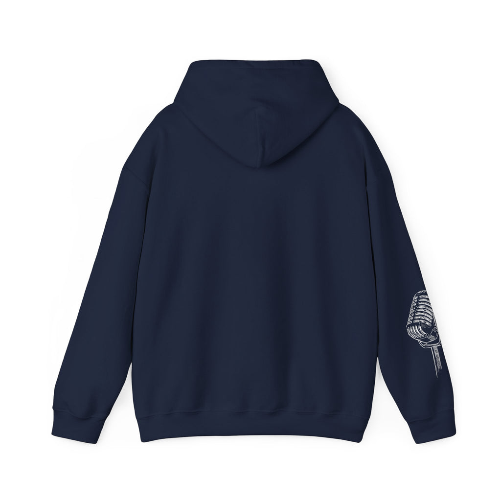 Worship Microphone Hoodie — I AM WORSHIP Black Pullover