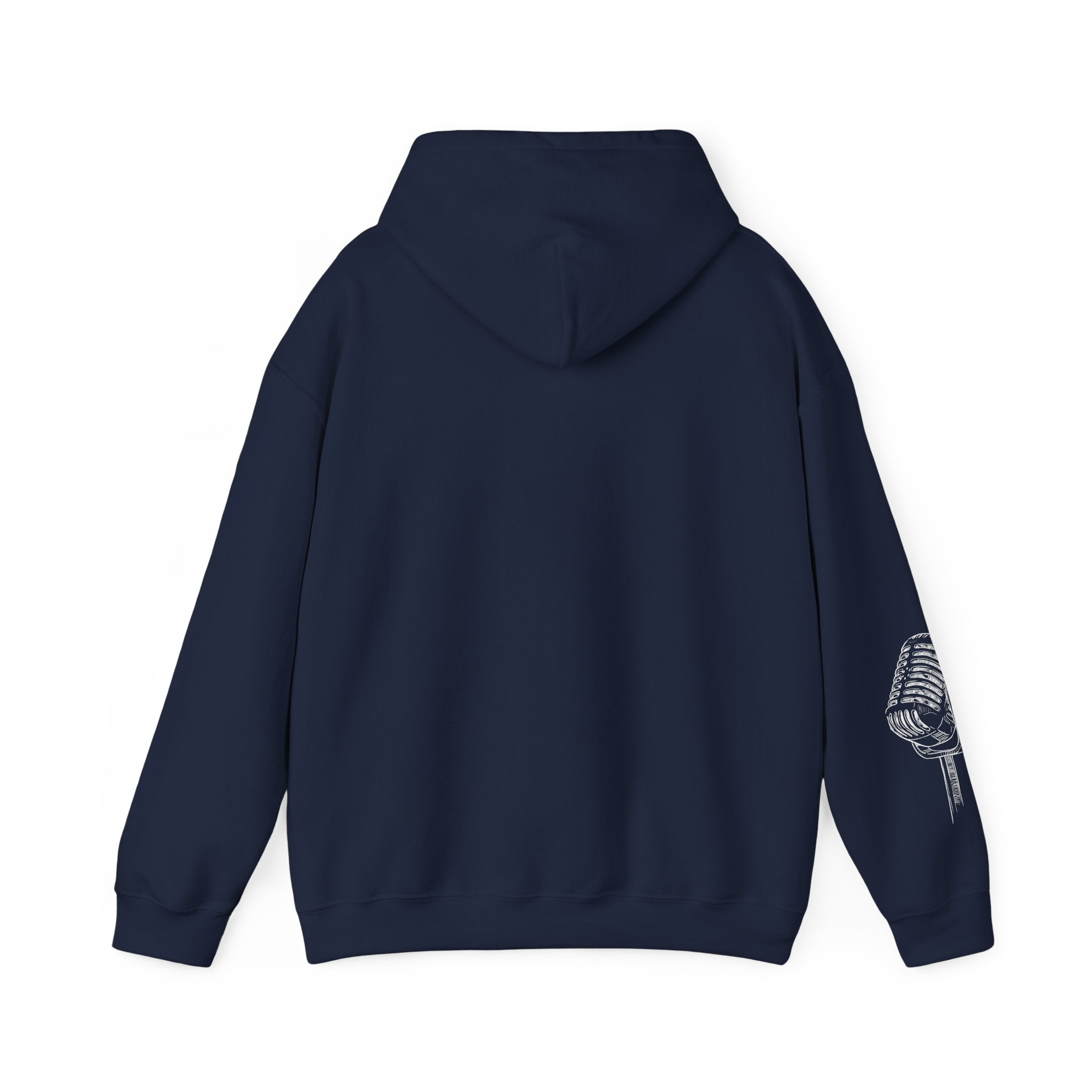 Worship Microphone Hoodie — I AM WORSHIP Black Pullover