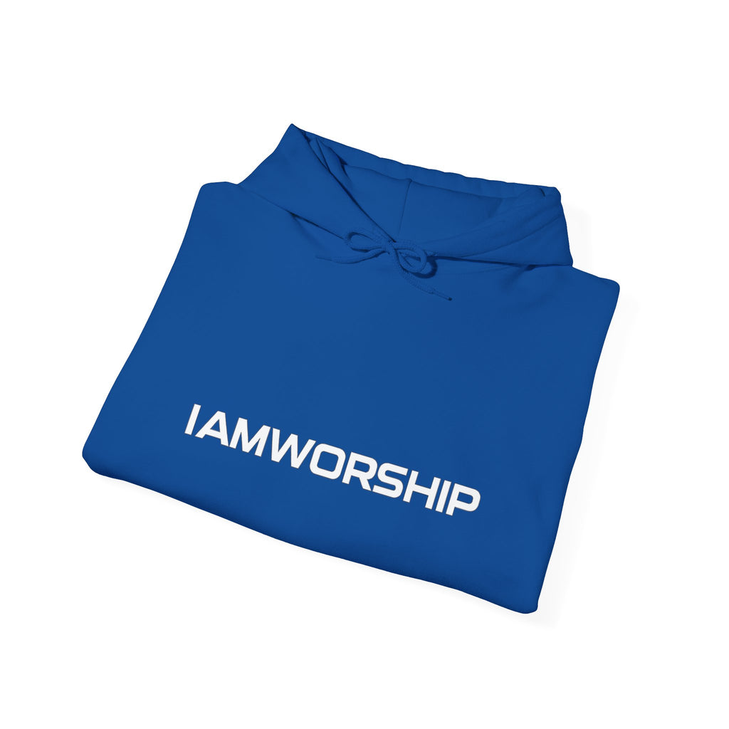 Worship Microphone Hoodie — I AM WORSHIP Black Pullover