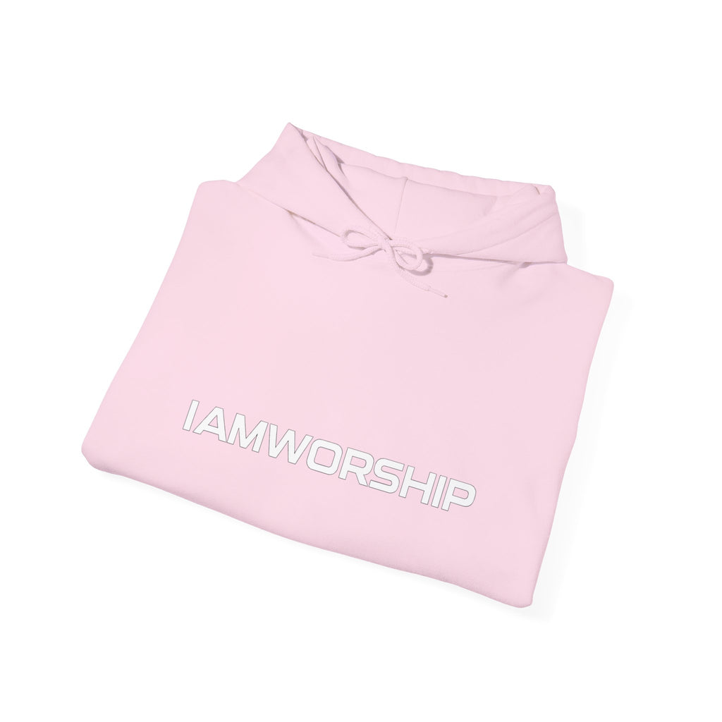 Worship Microphone Hoodie — I AM WORSHIP Black Pullover