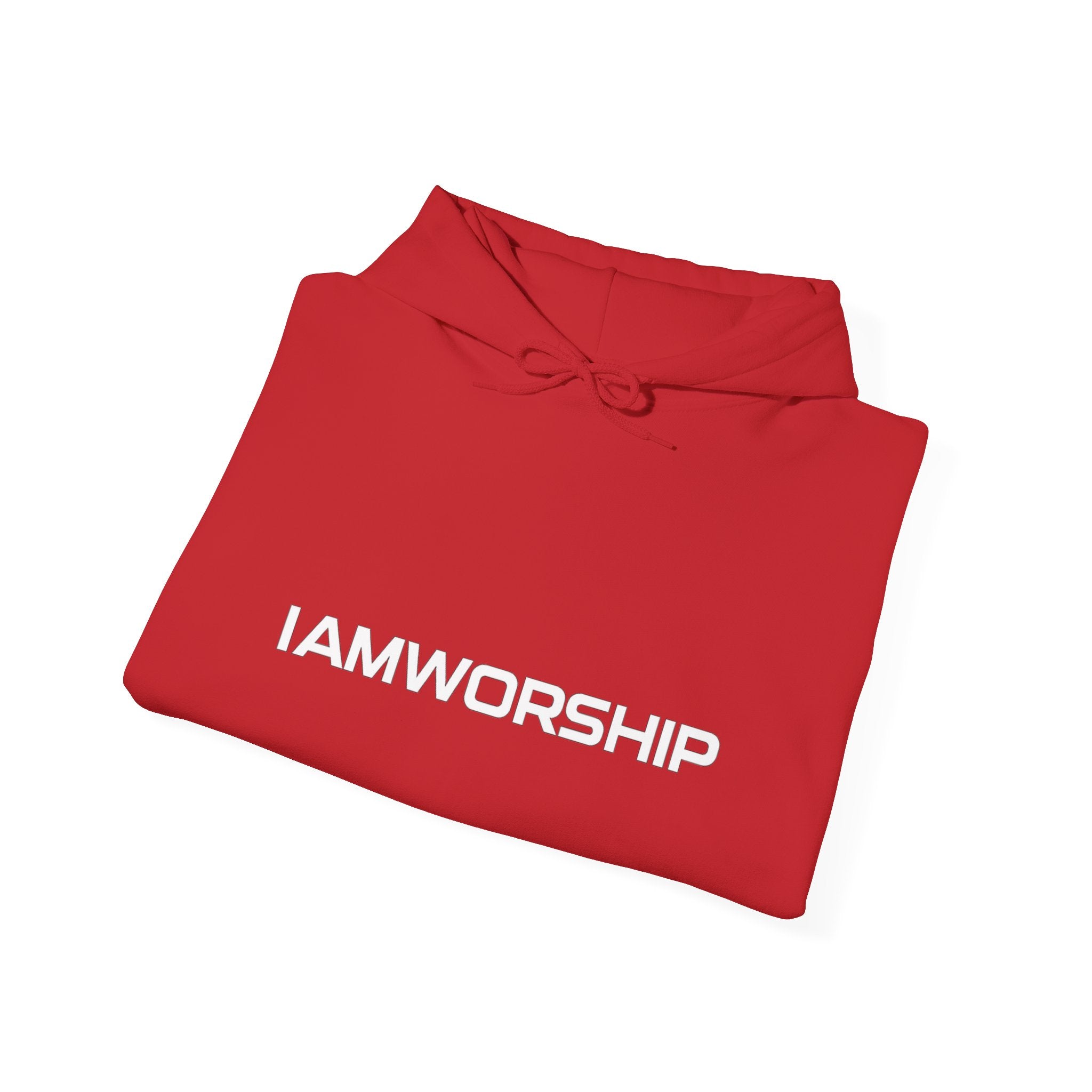 Worship Microphone Hoodie — I AM WORSHIP Black Pullover