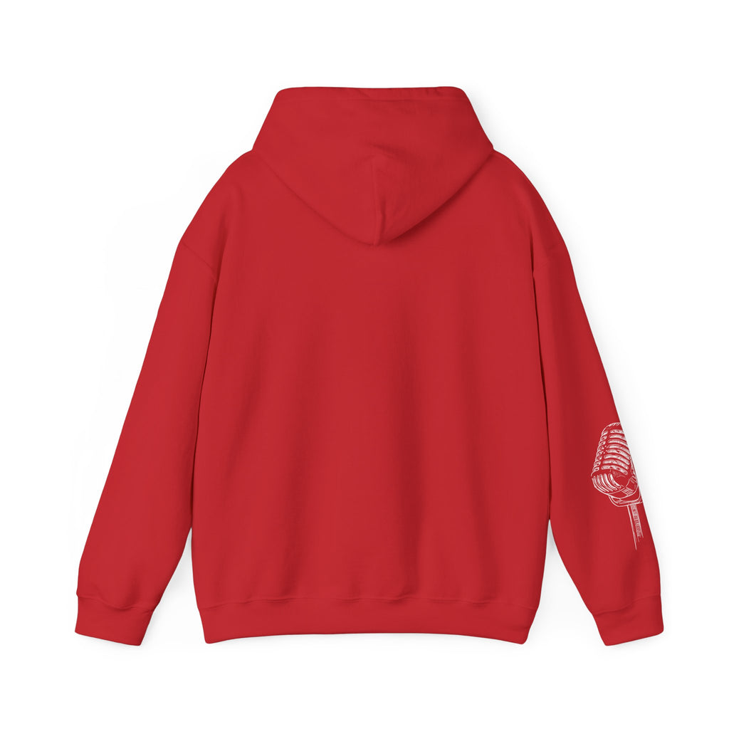Worship Microphone Hoodie — I AM WORSHIP Black Pullover