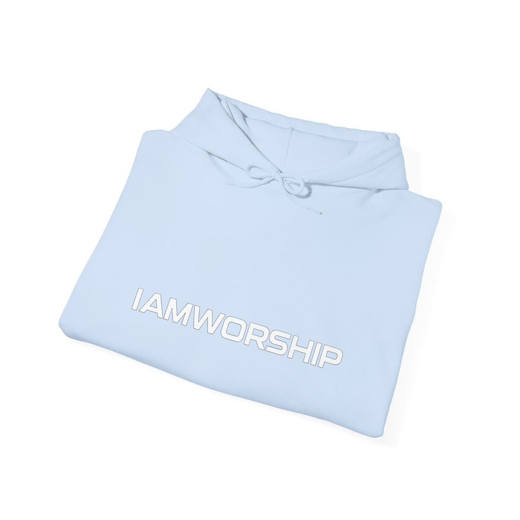 Worship Microphone Hoodie — I AM WORSHIP Black Pullover