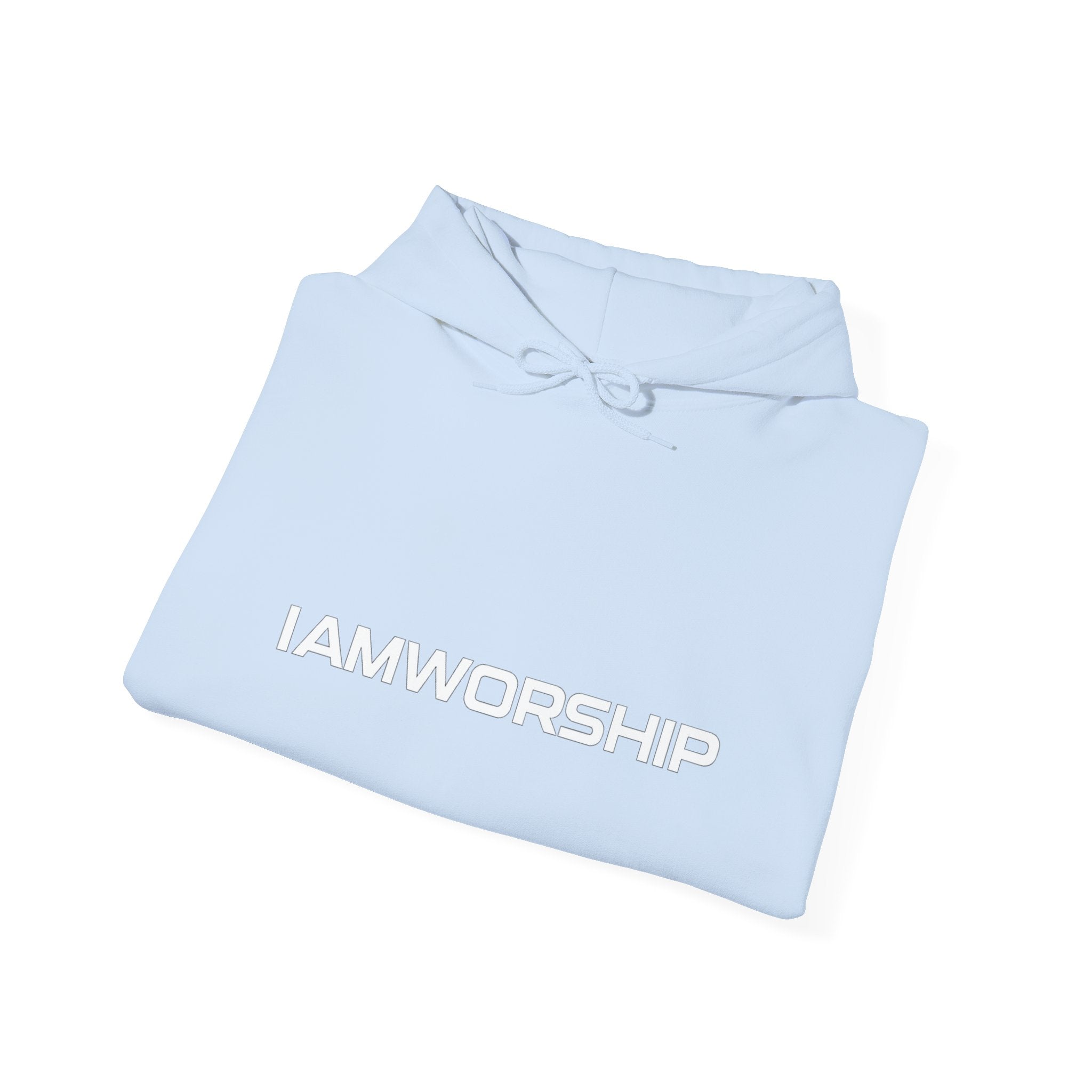 Worship Microphone Hoodie — I AM WORSHIP Black Pullover