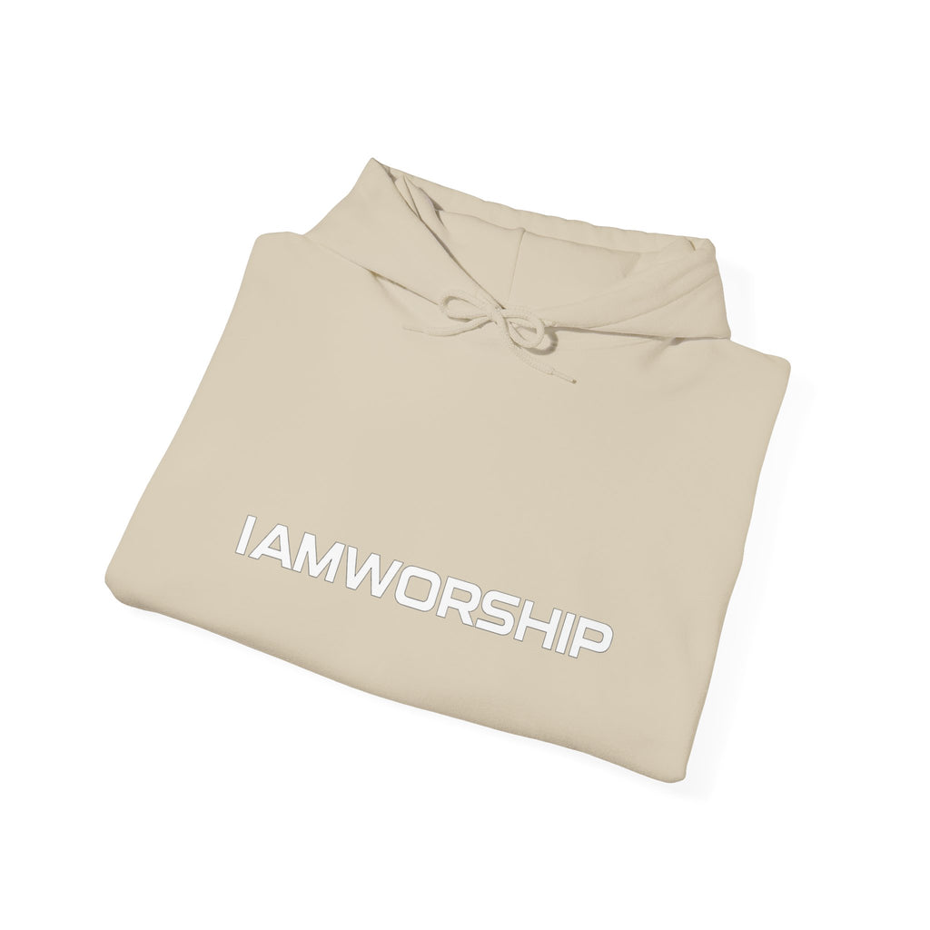 Worship Microphone Hoodie — I AM WORSHIP Black Pullover