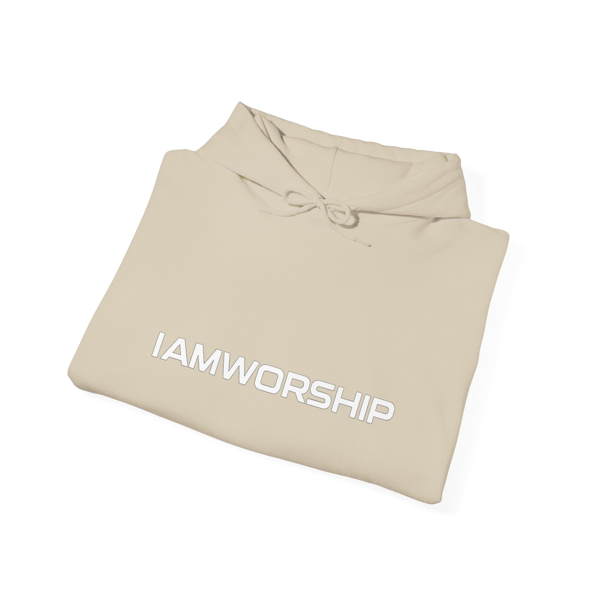 Worship Microphone Hoodie — I AM WORSHIP Black Pullover