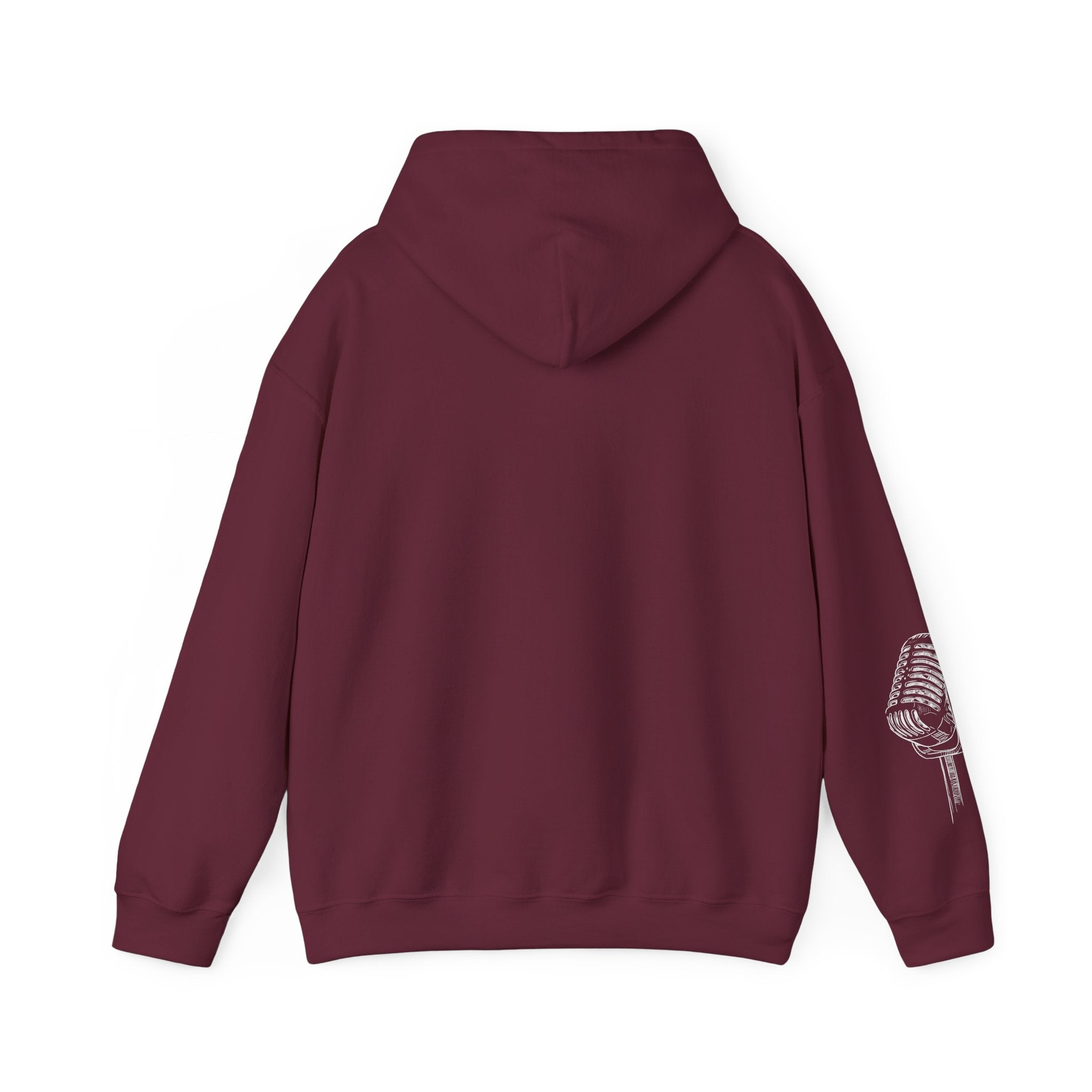 Worship Microphone Hoodie — I AM WORSHIP Black Pullover