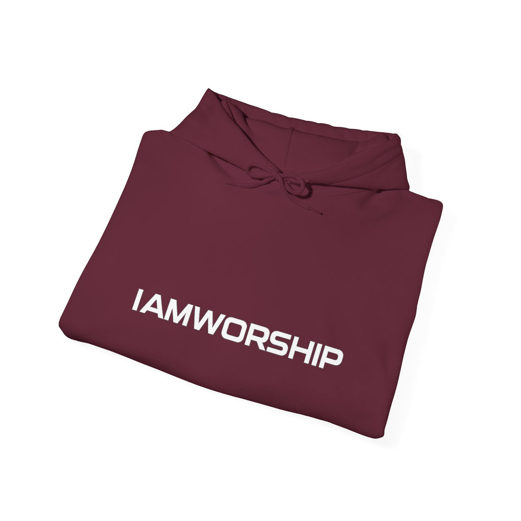 Worship Microphone Hoodie — I AM WORSHIP Black Pullover