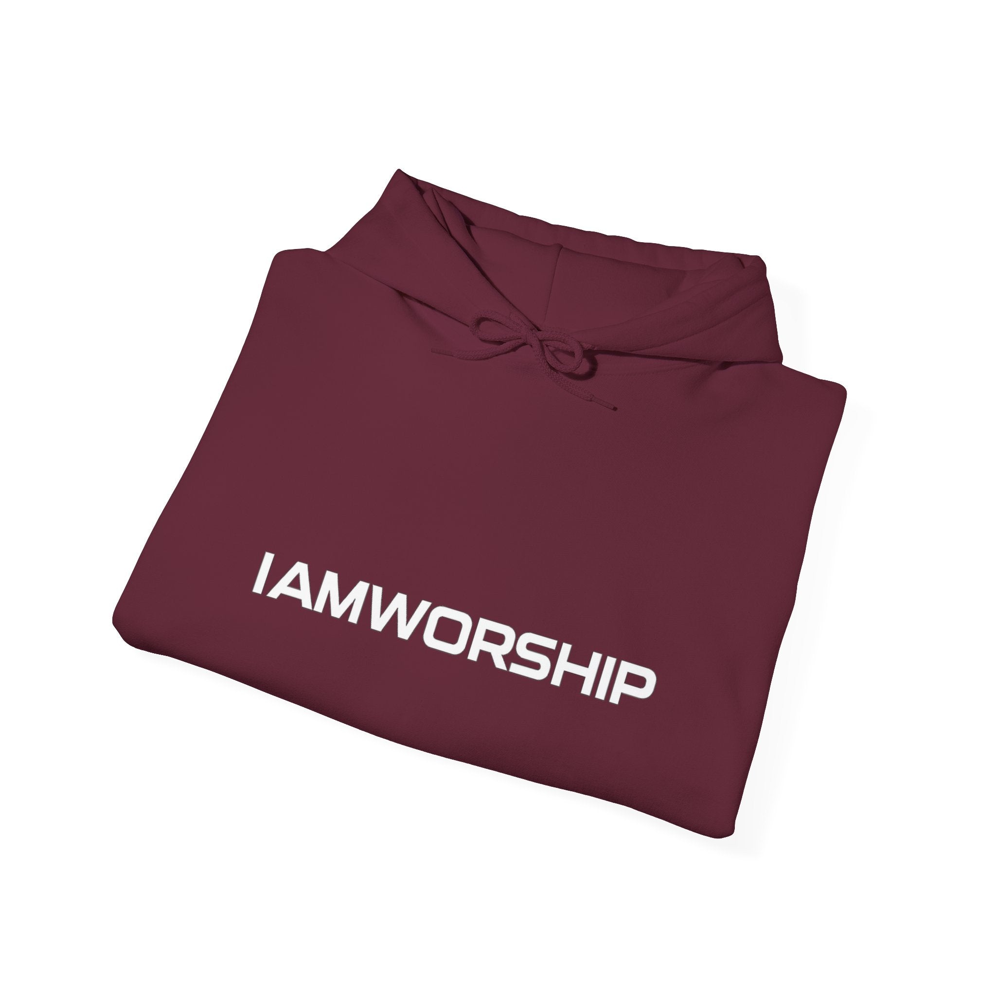 Worship Microphone Hoodie — I AM WORSHIP Black Pullover