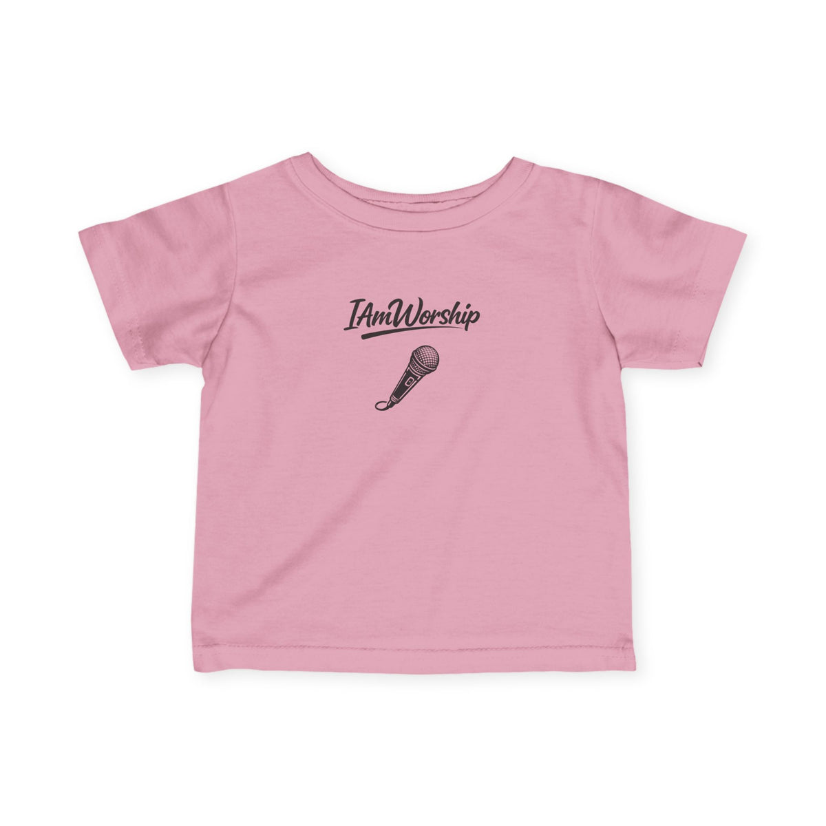 Infant Tee – "I Am Worship" Microphone Baby Shirt