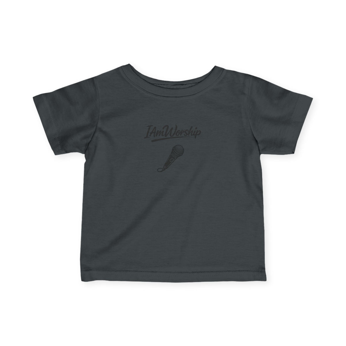 Infant Tee – "I Am Worship" Microphone Baby Shirt