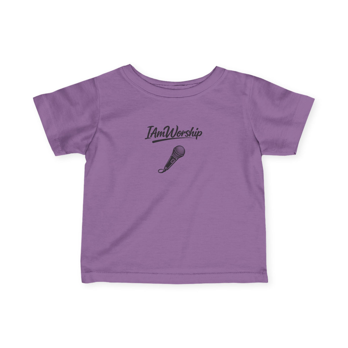 Infant Tee – "I Am Worship" Microphone Baby Shirt