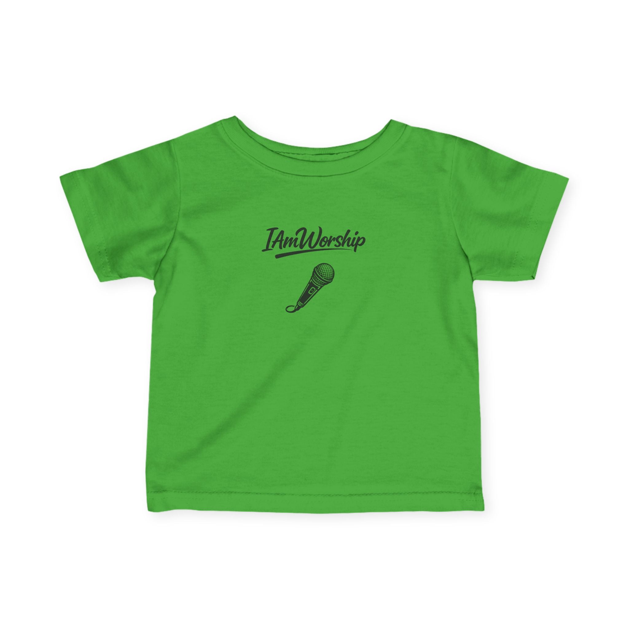 Infant Tee – "I Am Worship" Microphone Baby Shirt