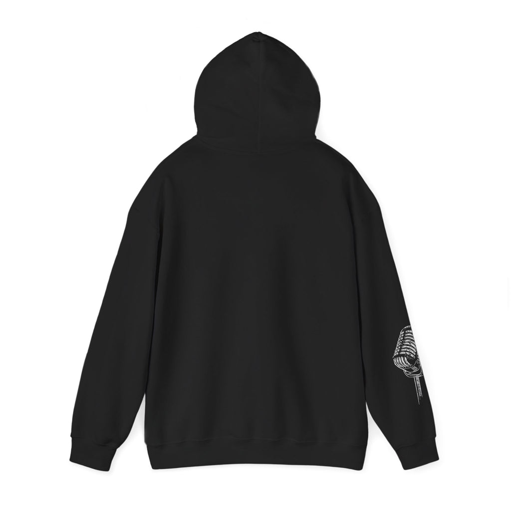 Worship Microphone Hoodie — I AM WORSHIP Black Pullover