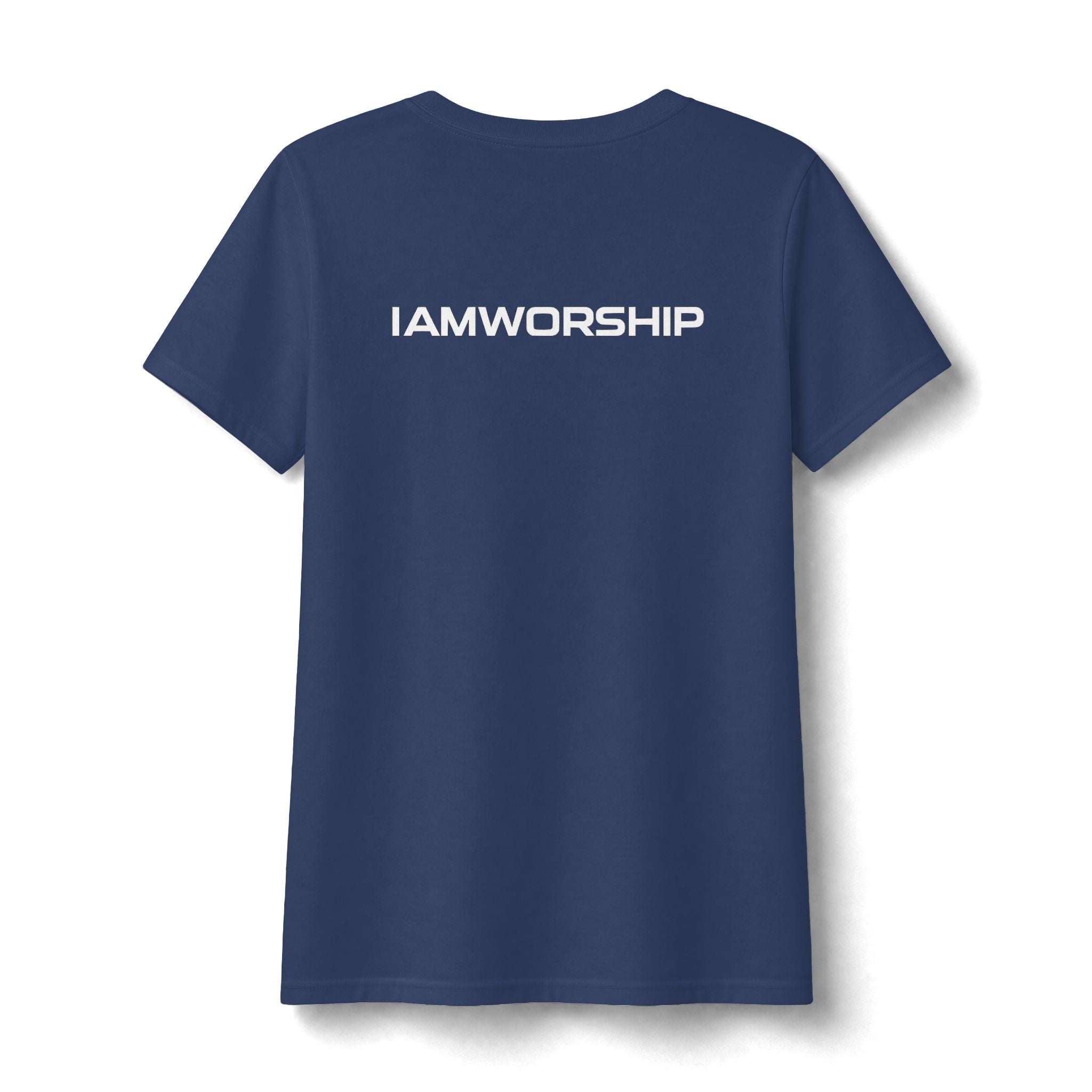 Women's V-Neck Tee — "I’m Let God Handle It"