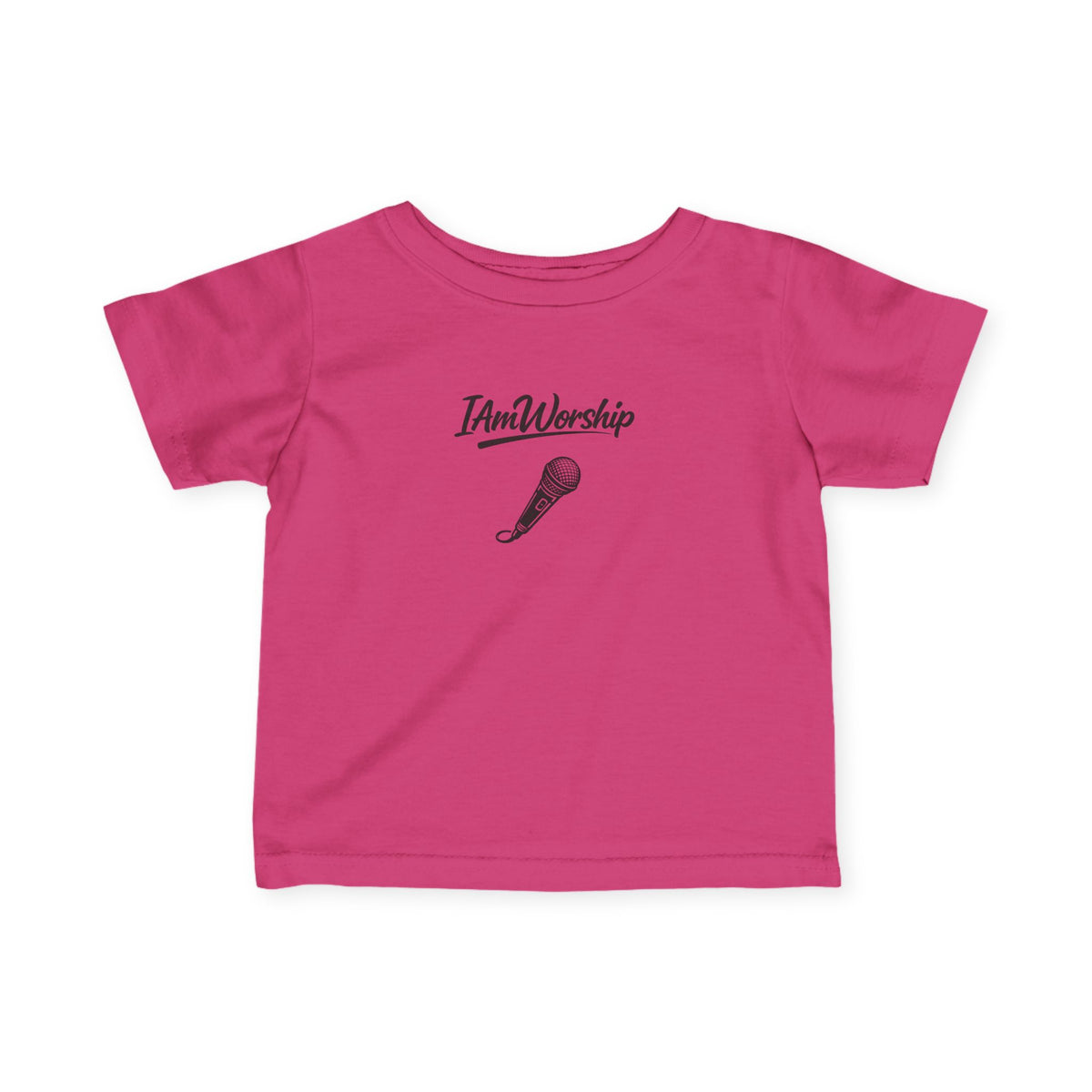 Infant Tee – "I Am Worship" Microphone Baby Shirt
