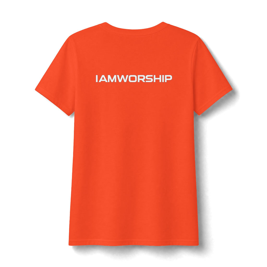 Women's V-Neck Tee — "I’m Let God Handle It"