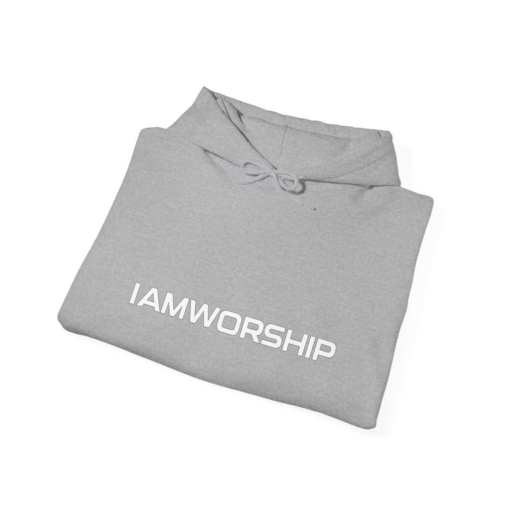 Worship Microphone Hoodie — I AM WORSHIP Black Pullover