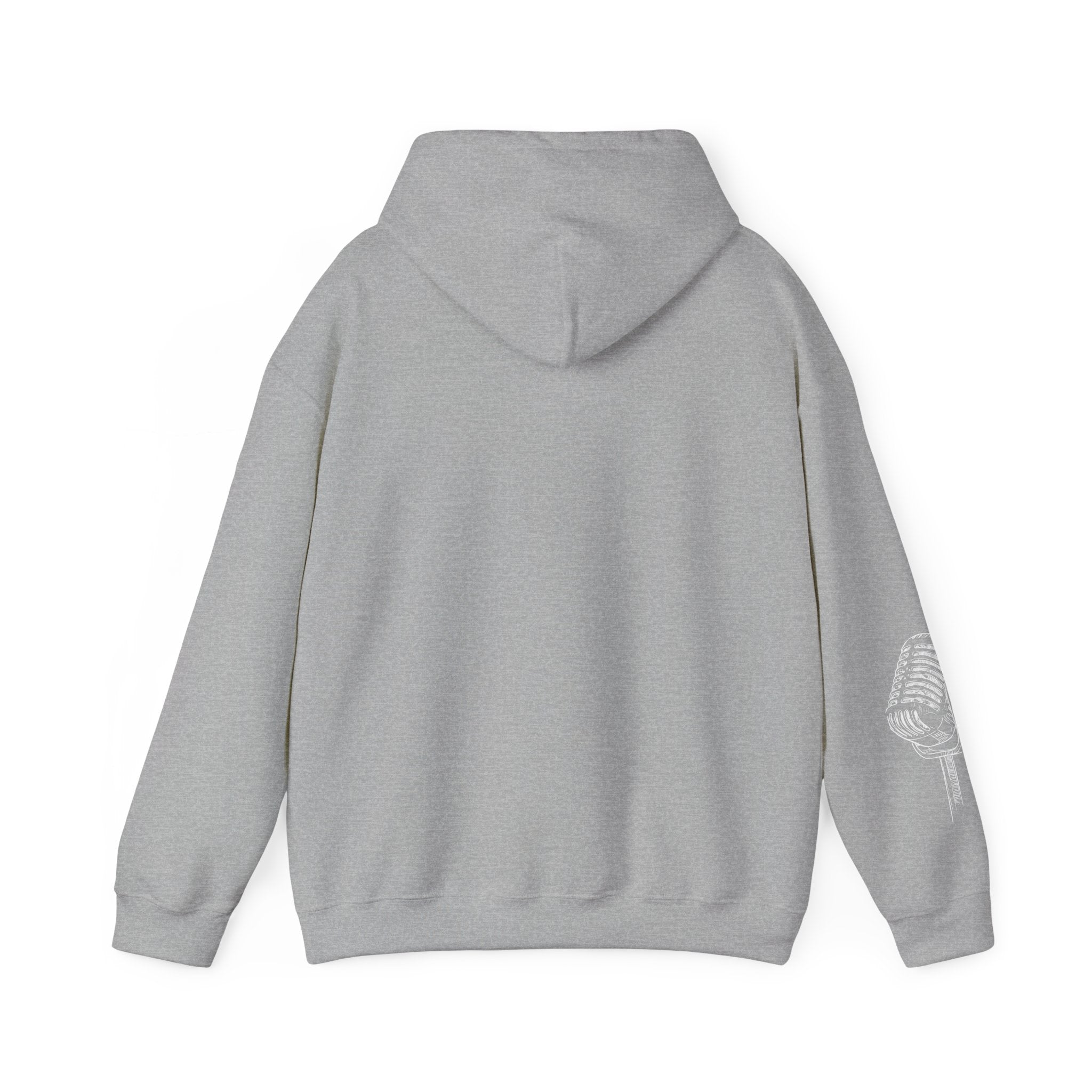 Worship Microphone Hoodie — I AM WORSHIP Black Pullover